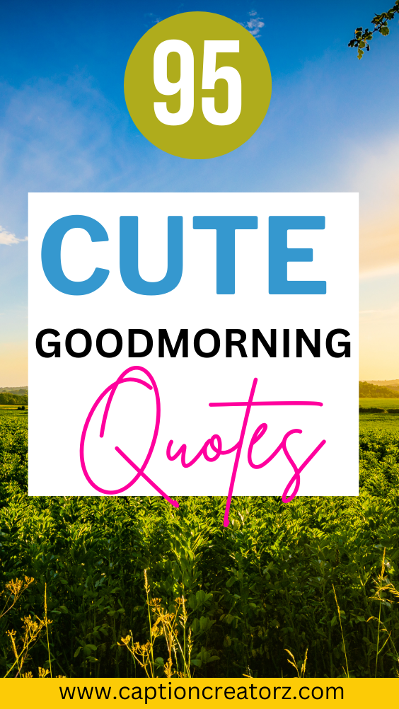 95 Cute Good Morning Quotes to Brighten Your Day